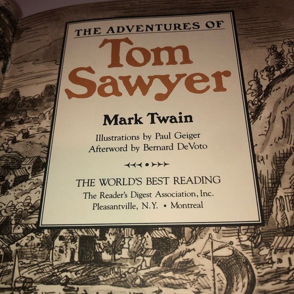 The Adventures of Tom Sawyer By Mark Twain , classic story of a great adventure - Picture 3 of 6